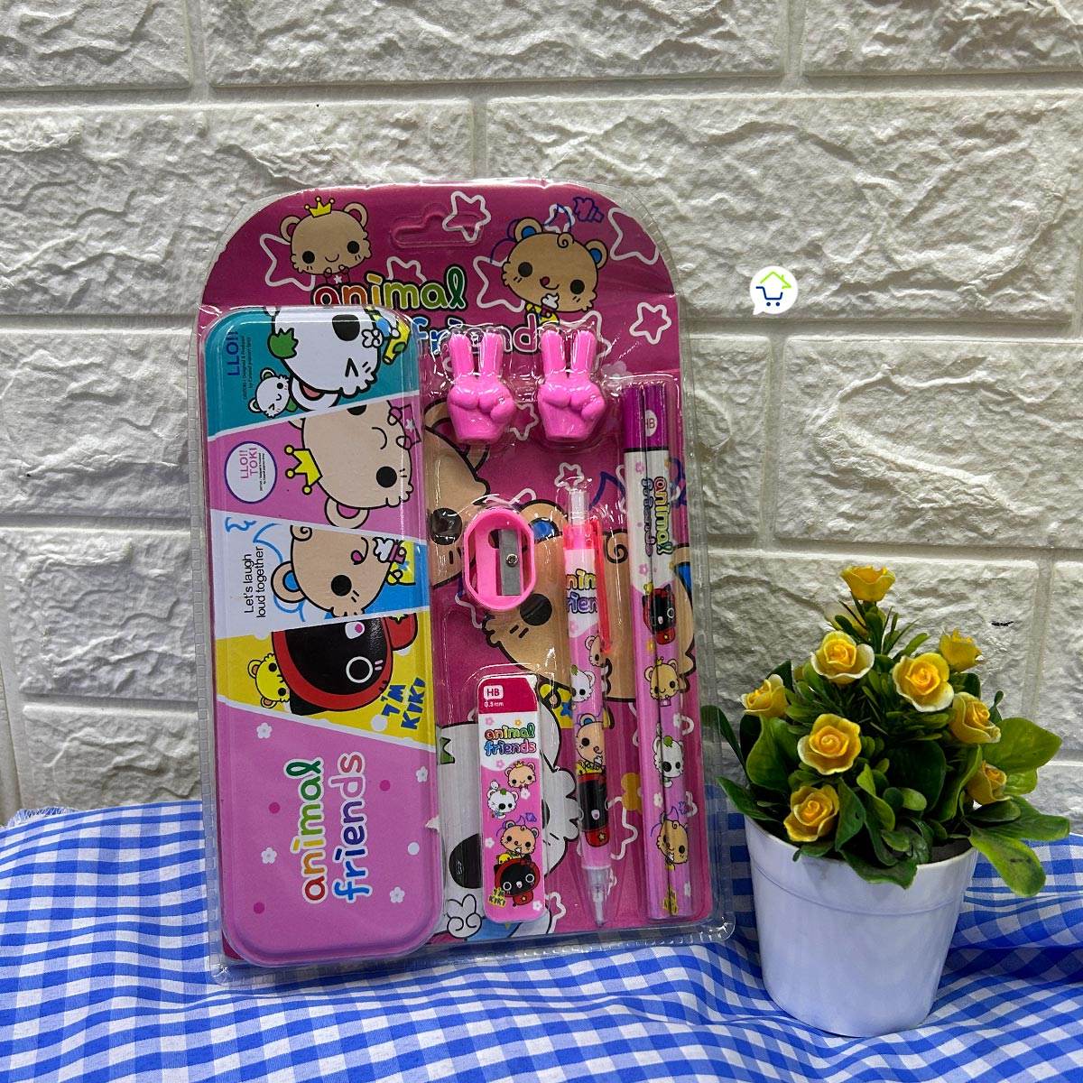 Set Escolar x8 Cartuchera Lápices Borrador - venhogarsa.com