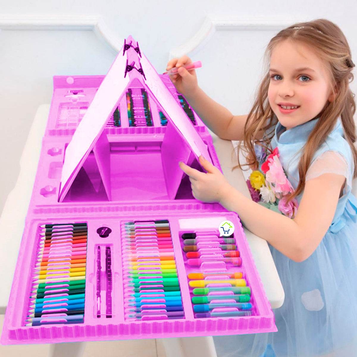 Set Dibujo 208 Piezas Arte Niños y Jóvenes - venhogarsa.com