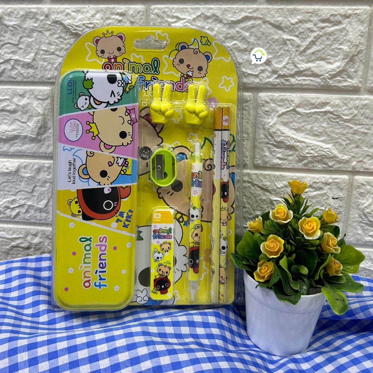 Set Escolar x8 Cartuchera Lápices Borrador - venhogarsa.com