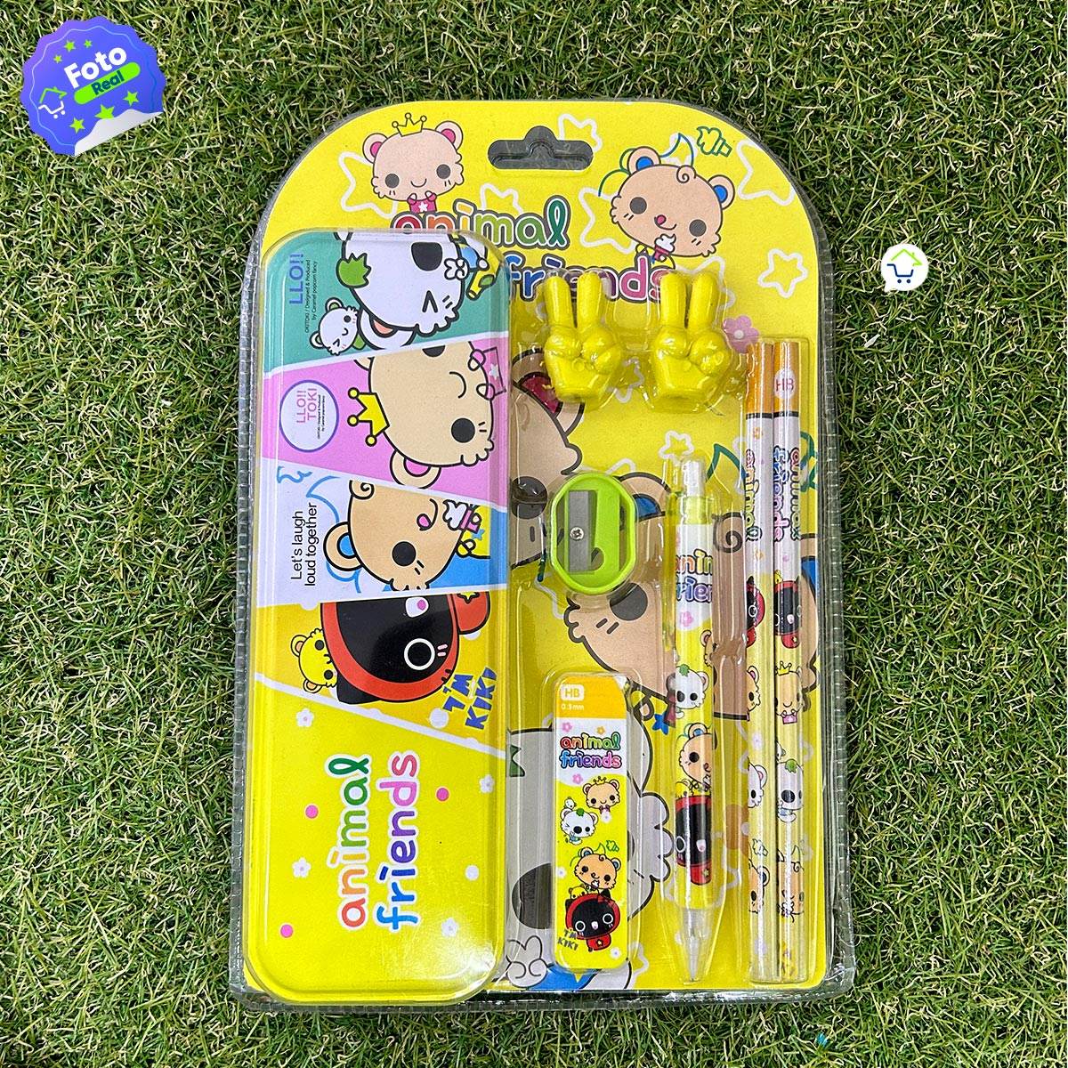 Set Escolar x8 Cartuchera Lápices Borrador - venhogarsa.com