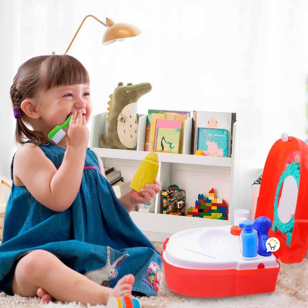 Maletín Tocador Set De Baño 2 En 1 Didáctico Niños - venhogarsa.com