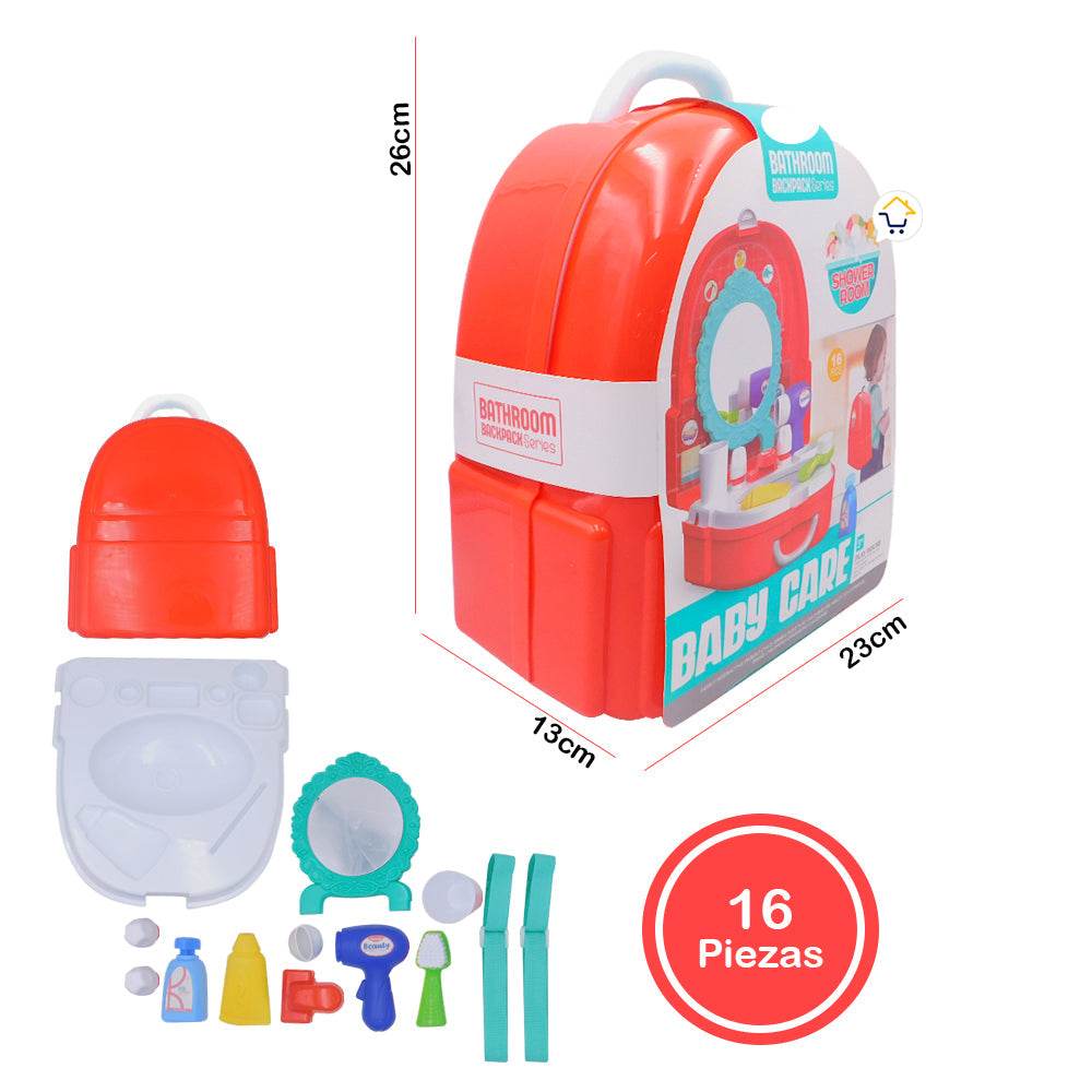 Maletín Tocador Set De Baño 2 En 1 Didáctico Niños - venhogarsa.com