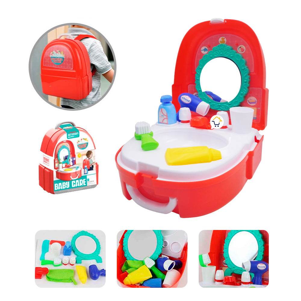 Maletín Tocador Set De Baño 2 En 1 Didáctico Niños - venhogarsa.com