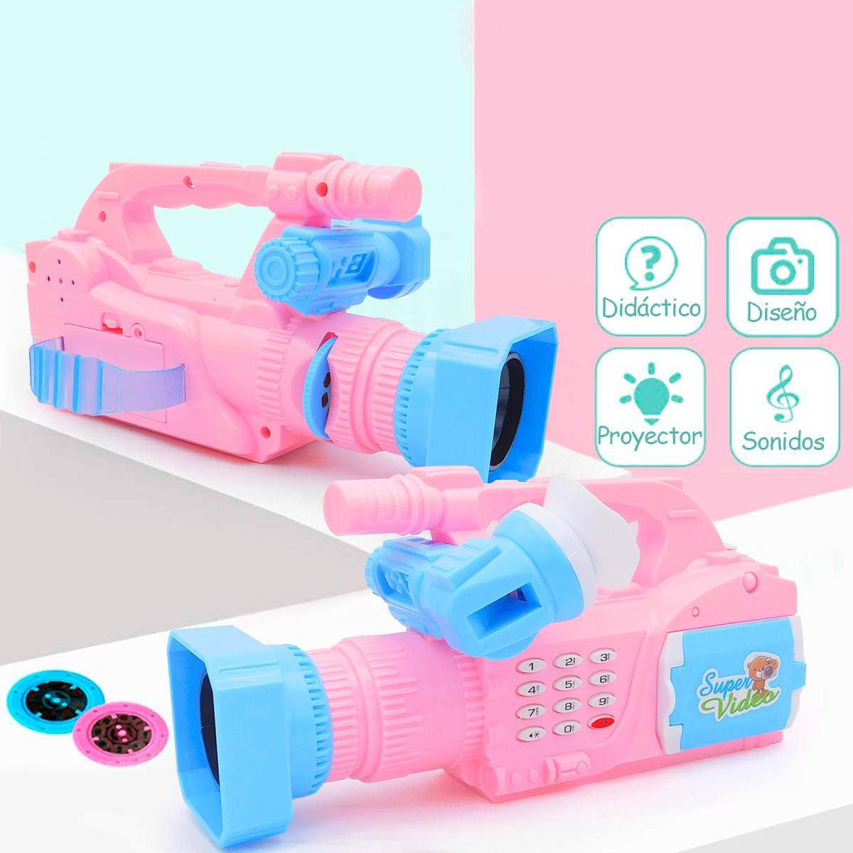 Video Cámara Proyector Didáctico Juguete Niños - venhogarsa.com
