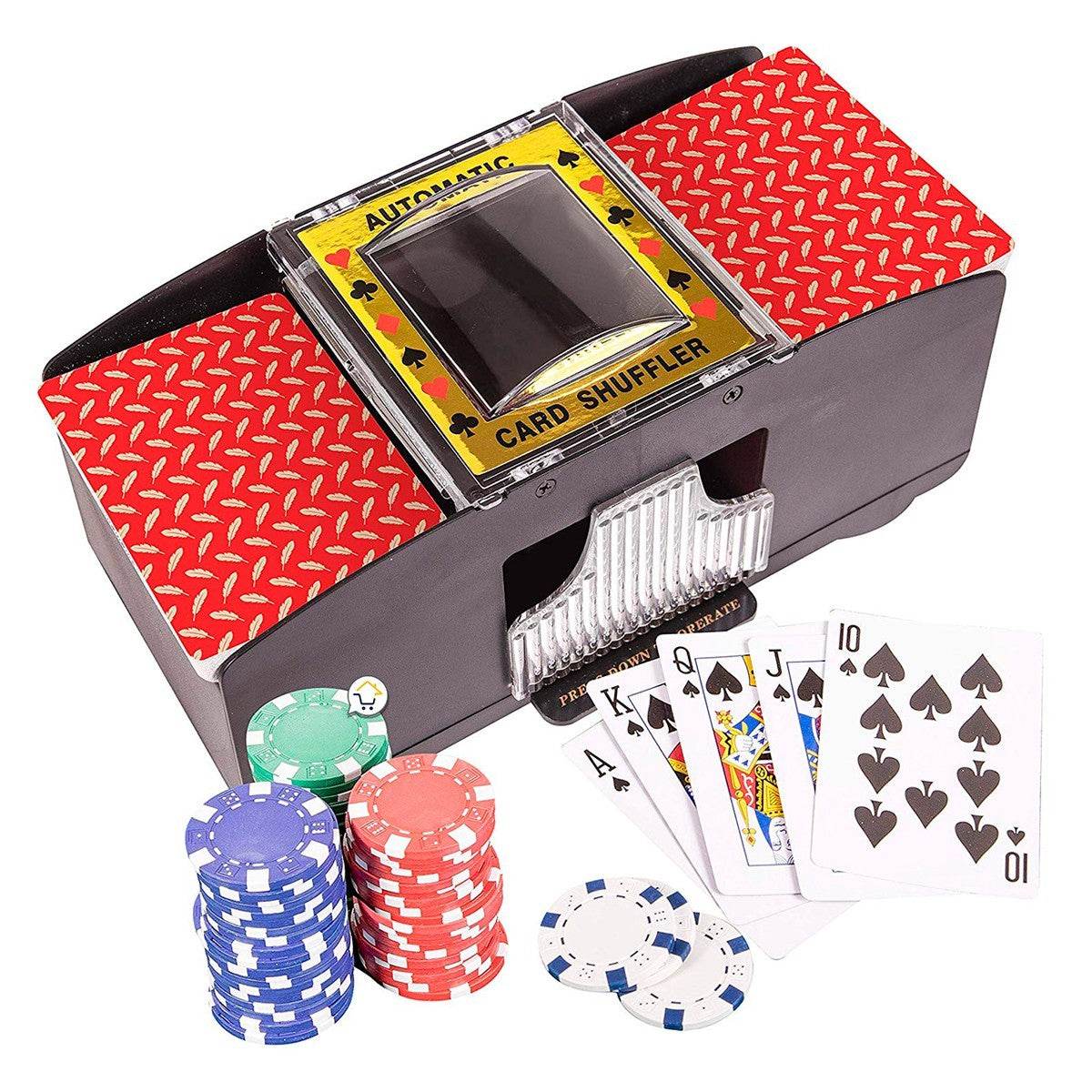 Barajador Cartas Automático Baraja Poker Mezclador - venhogarsa.com