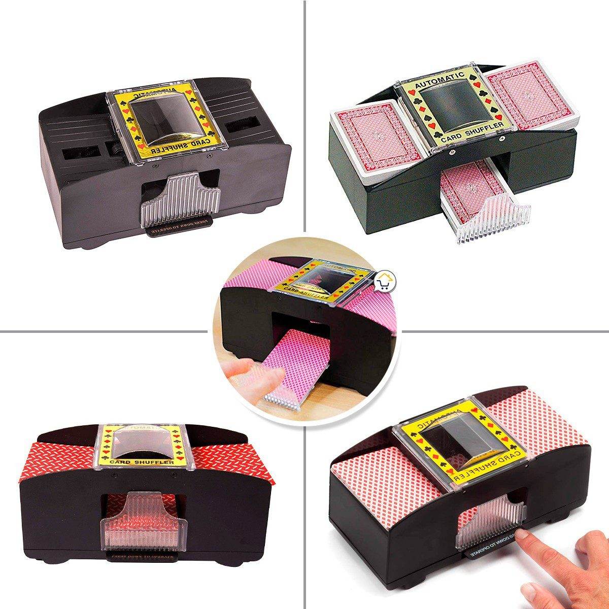 Barajador Cartas Automático Baraja Poker Mezclador - venhogarsa.com