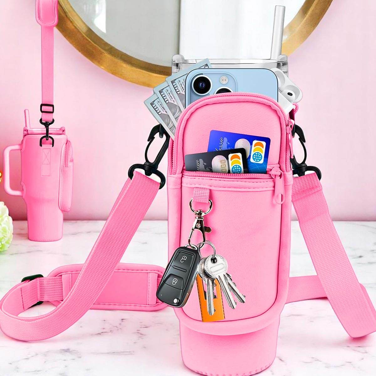 Estuche Para Termo Funda Botella Deportiva gimnasio OF-02506 - venhogarsa.com