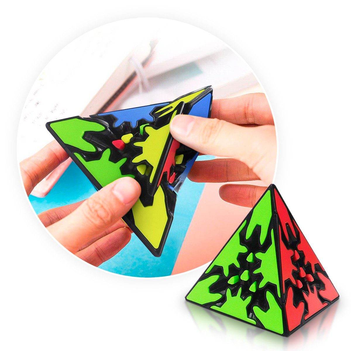 Cubo Rubik Pirámide Engranaje Rompecabezas Mágico - venhogarsa.com