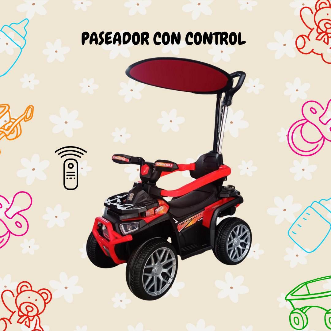PASEADOR ESTILO CARRO CON CONTROL REMOTO - venhogarsa.com