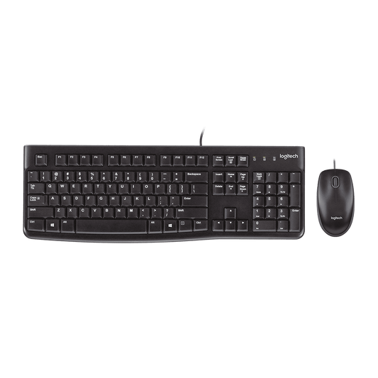 Combo Logitech MK120 con teclado numérico y diseño durable - venhogarsa.com