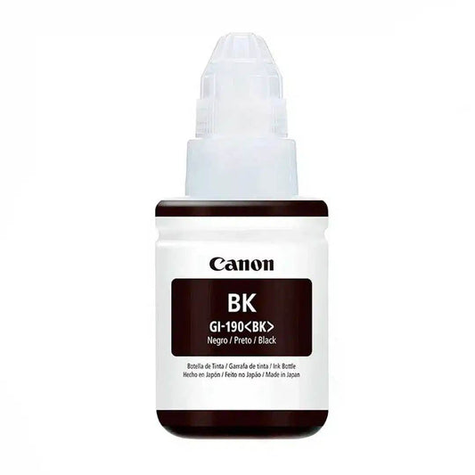 Tinta Canon GI-190 Negra 135ml Alto Rendimiento para PIXMA G - venhogarsa.com