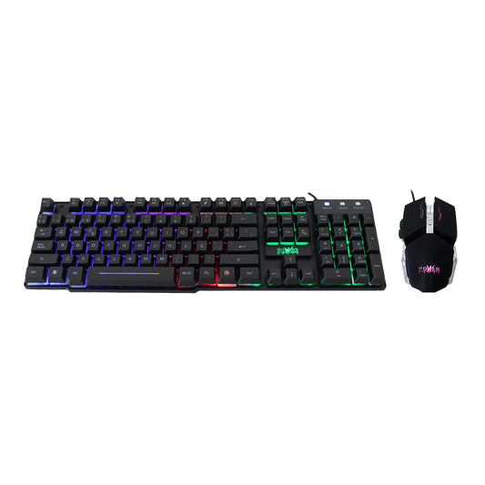 Combo Power Group GC-801: Teclado USB y Mouse LED 3200 DPI - venhogarsa.com