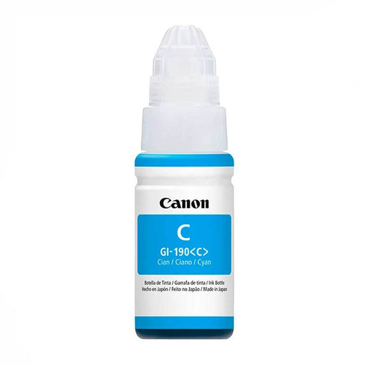 Tinta Canon GI-190 Cyan 135ml para impresoras PIXMA G series - venhogarsa.com