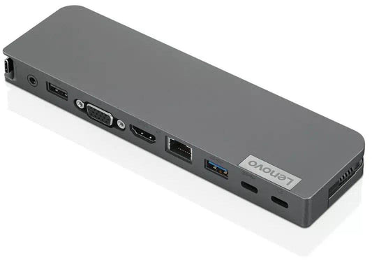 Mini Dock Lenovo USB-C con HDMI, VGA, RJ45 y 3 puertos USB - venhogarsa.com