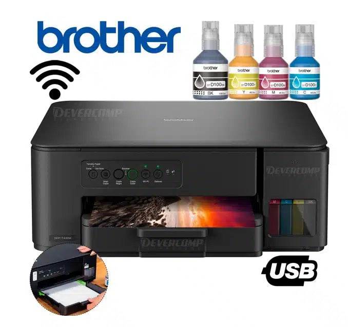 Brother DCP-T430W WiFi Tinta Continua Rápida y Económica - venhogarsa.com
