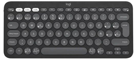 Teclado Logitech K380S Bluetooth Silencioso Compacto Grafito - venhogarsa.com
