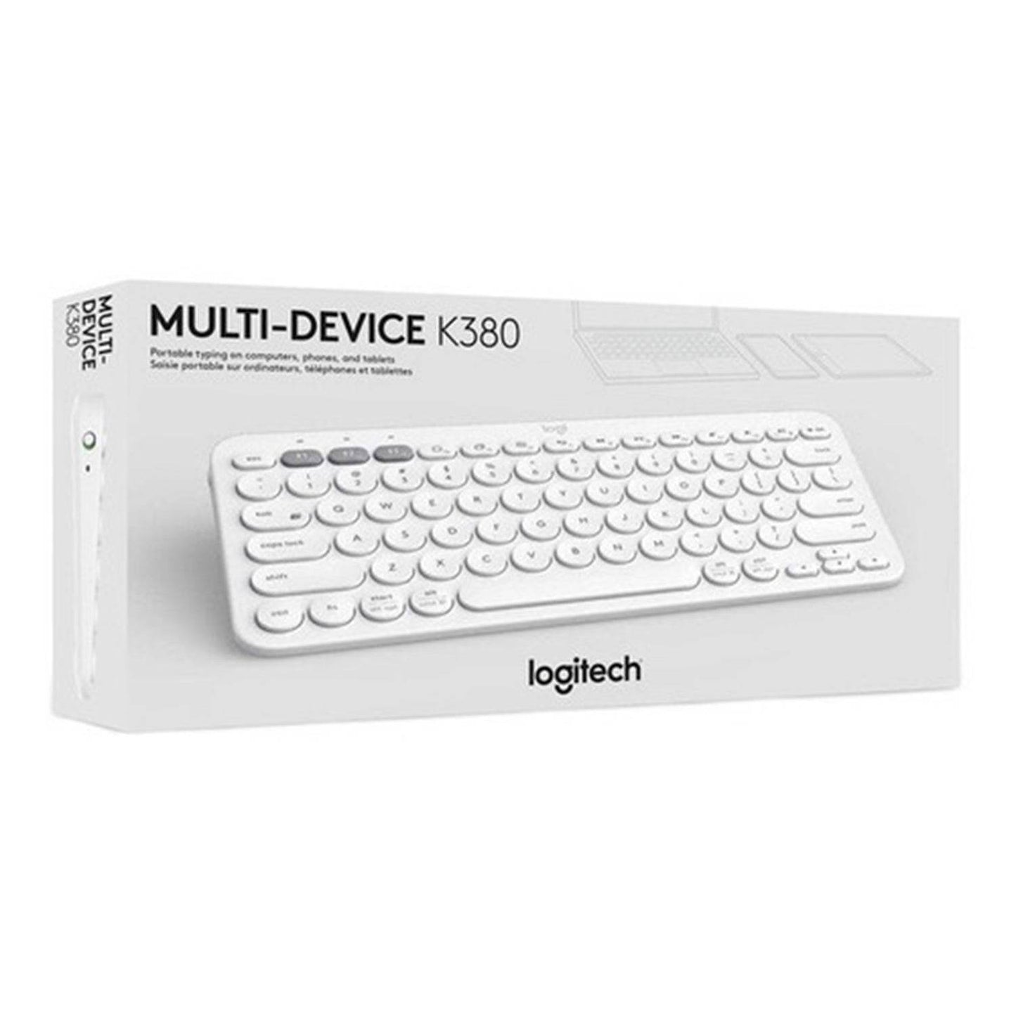 Teclado Logitech K380 Bluetooth Blanco Multiplataforma - venhogarsa.com