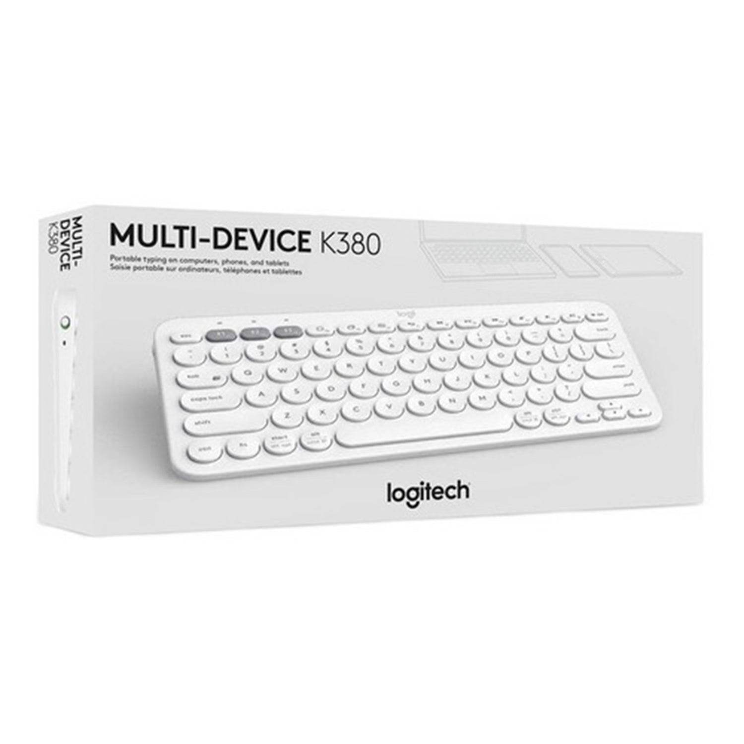 Teclado Logitech K380 Bluetooth Blanco Multiplataforma - venhogarsa.com