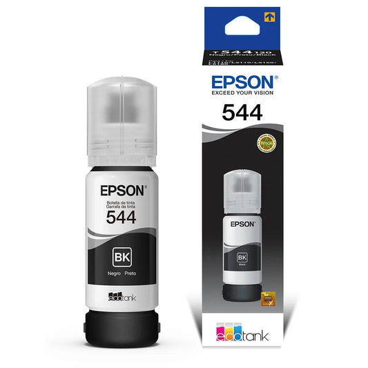 Tinta Epson 544 Negra Original 65ml Alto Rendimiento y Calidad - venhogarsa.com