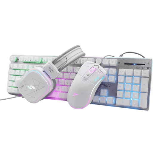 Combo Gamer J&R 3 en 1 Zero RGB: Teclado, Mouse y Diadema - venhogarsa.com
