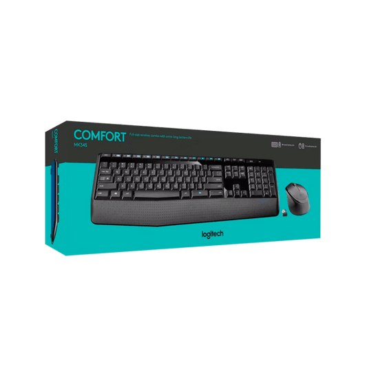Combo Logitech MK345: Teclado con Reposamanos y Mouse - venhogarsa.com