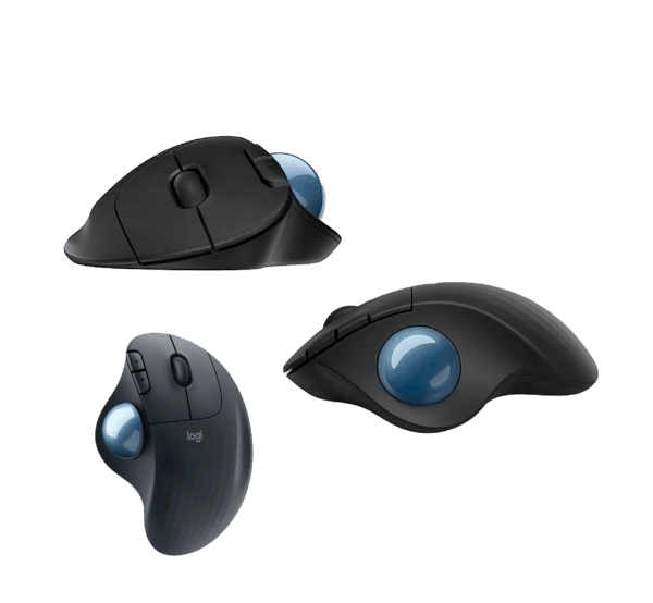 Trackball Logitech ERGO M575, ergonómico y preciso, 2000 DPI, conexión BT/USB. Ideal para espacios reducidos y uso prolongado sin fatiga. - venhogarsa.com