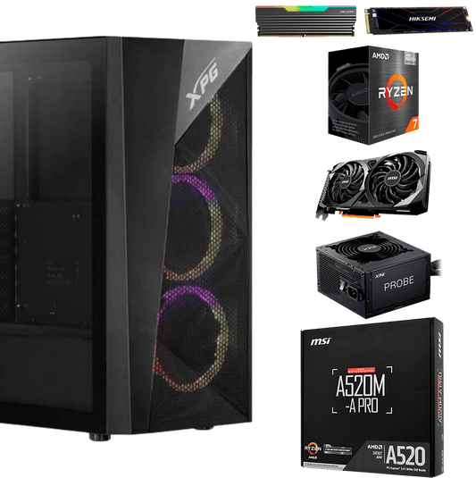 Equipo AMD Ryzen 7 5700X | SSD 512GB + RTX 3050 - venhogarsa.com