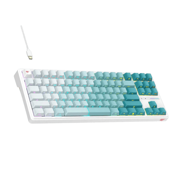 Teclado Mecánico Havit KB901L RED LED USB-C 80% Gamer Pro - venhogarsa.com