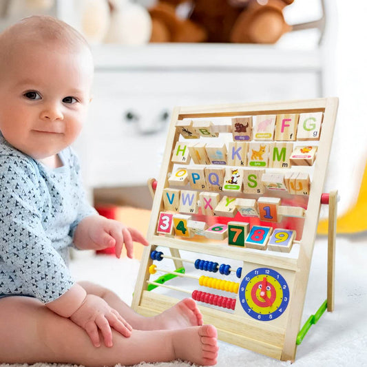 Tablero Educativo Abaco Didáctico Madera Infantil - venhogarsa.com