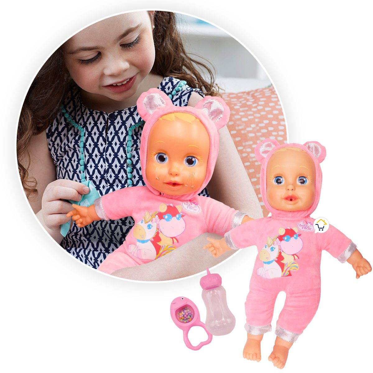 Muñeca Bebe Lagrimas Reales Sonidos Infantil Juguete - venhogarsa.com