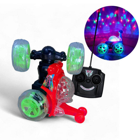 Carro Loco de Juguete Giratorio Control Remoto Luces y Sonido - venhogarsa.com