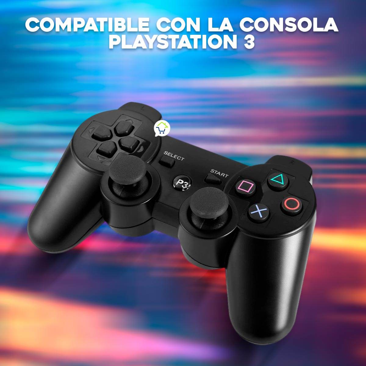 Control Inalámbrico Joystick Compatible Con PS3 y PC - venhogarsa.com