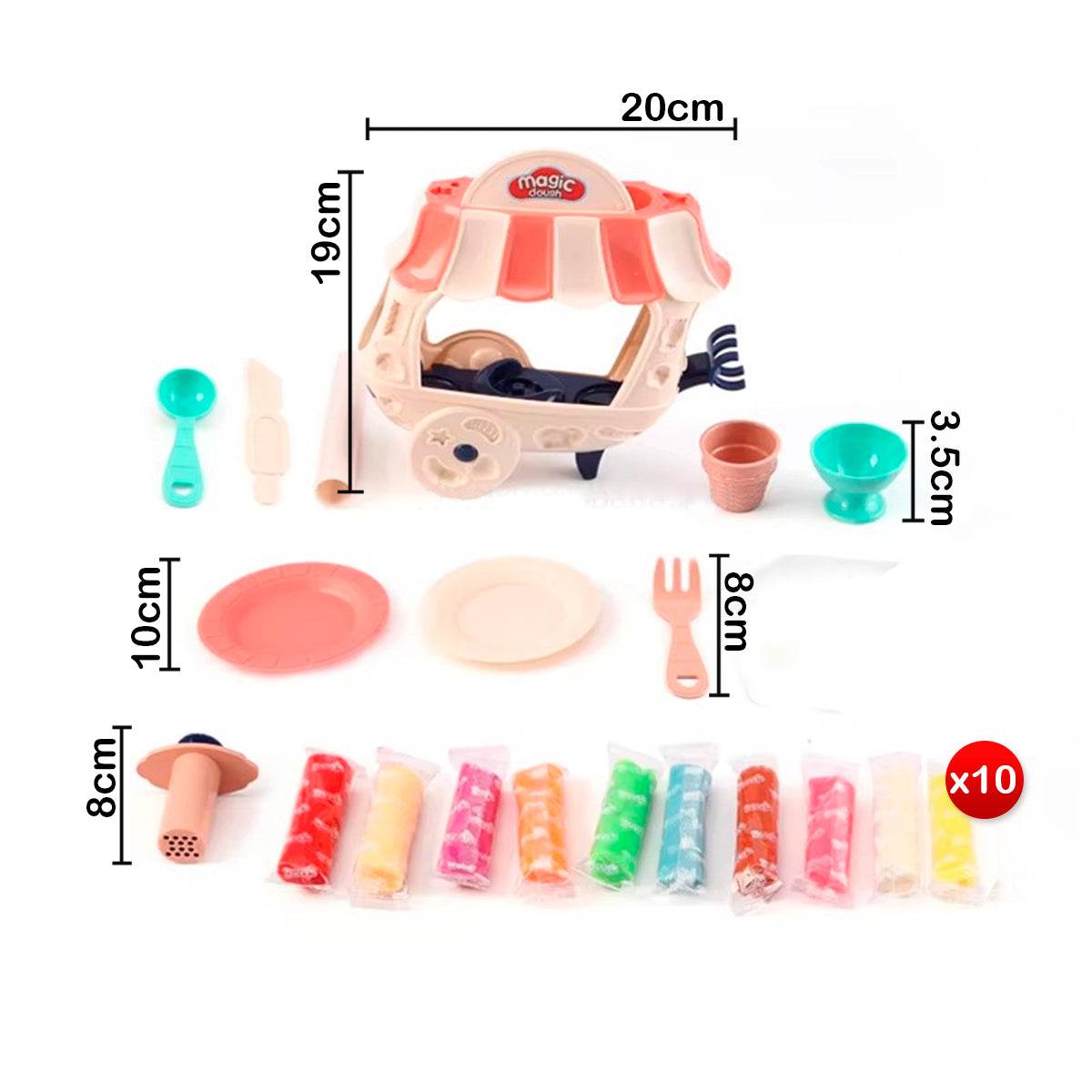 Carrito De Helados Plastilina Juguete Infantil - venhogarsa.com