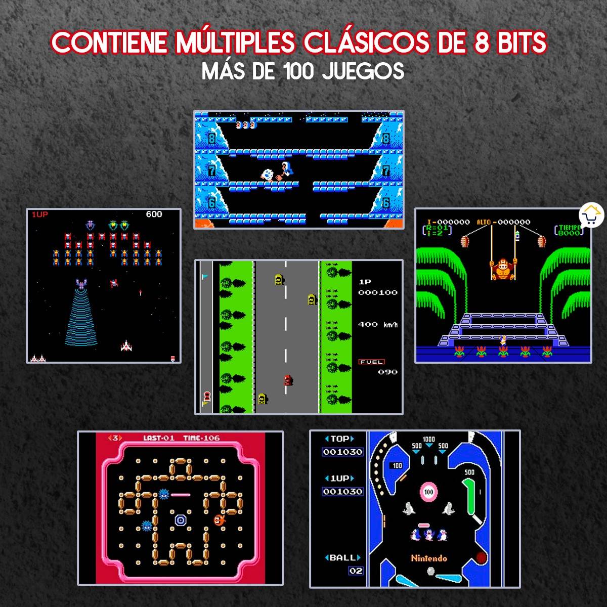 Consola Retro 110 Juegos En 1 Clásica 2 Controles - venhogarsa.com