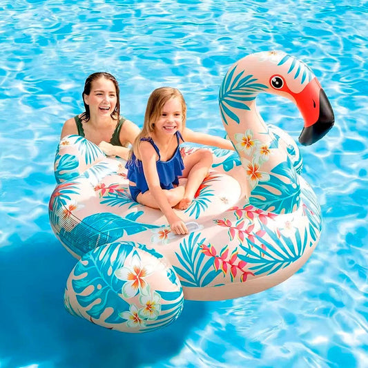 Flotador Flamenco Tropical Inflable Salvavidas Piscina - venhogarsa.com