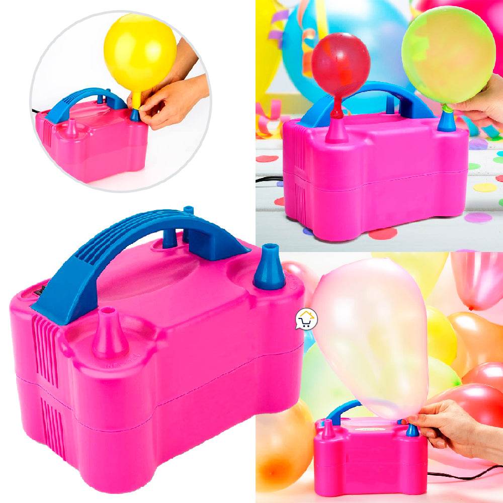 Inflador De Globos Eléctrico Automático Doble Boquilla - venhogarsa.com