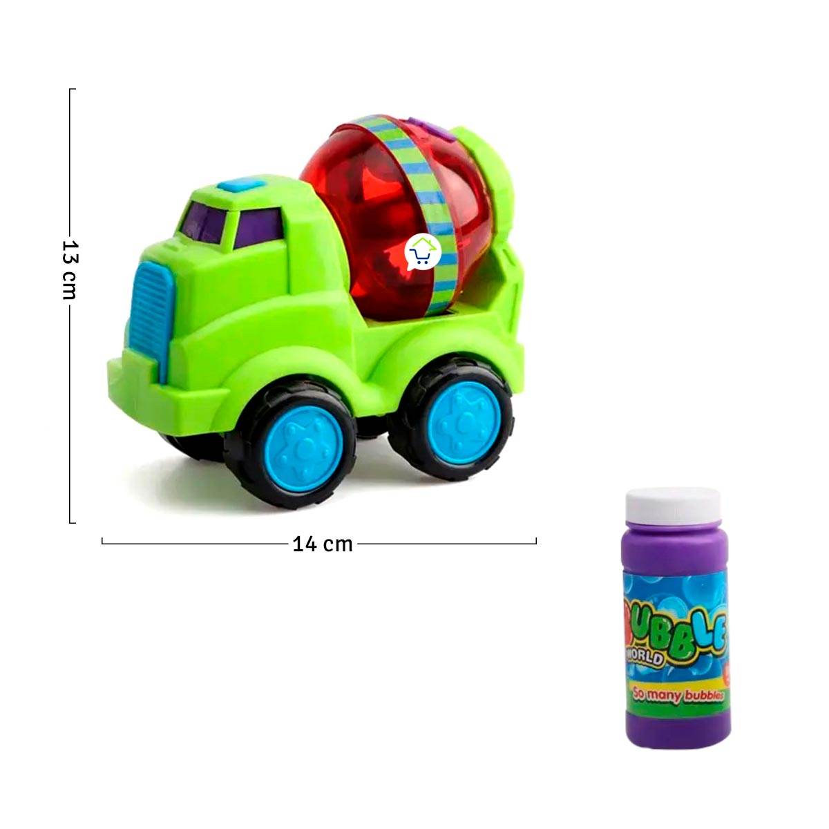 Máquina De Burbujas Camión Mezclador Juguete - venhogarsa.com