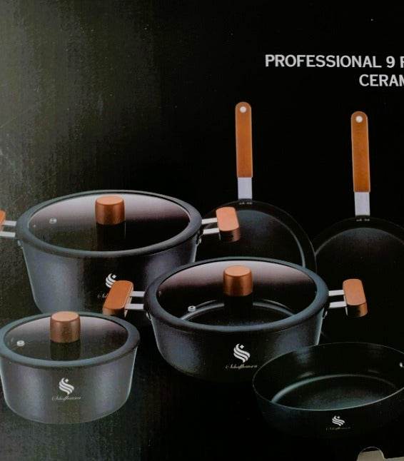 Set de ollas en mármol de 9 piezas OSAKA - venhogarsa.com
