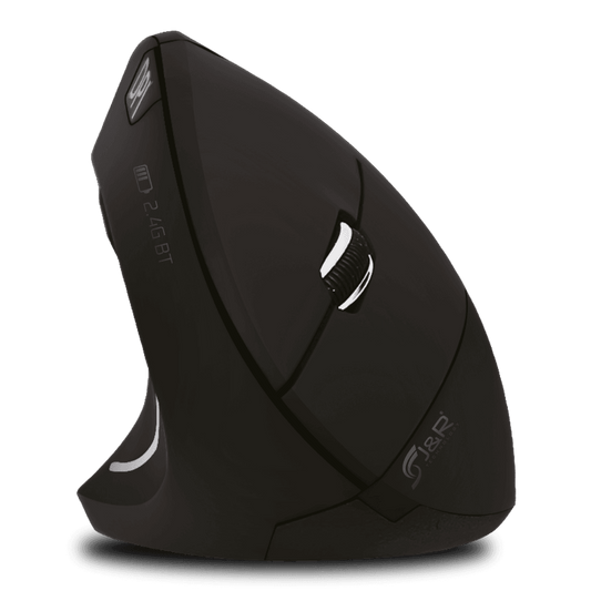 Mouse J&R Vertical Ergonómico, Recargable, DPI Ajustable 6D - venhogarsa.com