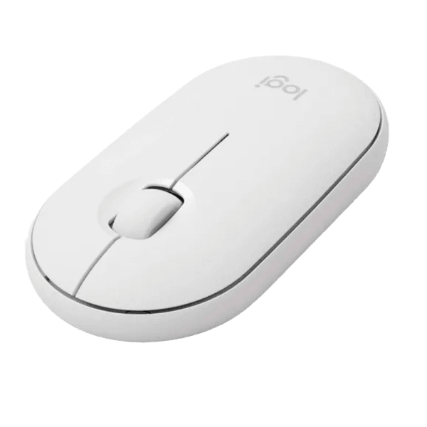 Mouse Logitech Pebble M350 Blanco, Bluetooth, Silencioso y Slim - venhogarsa.com