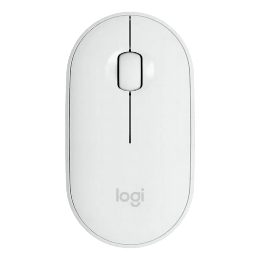 Mouse Logitech Pebble M350 Blanco, Bluetooth, Silencioso y Slim - venhogarsa.com