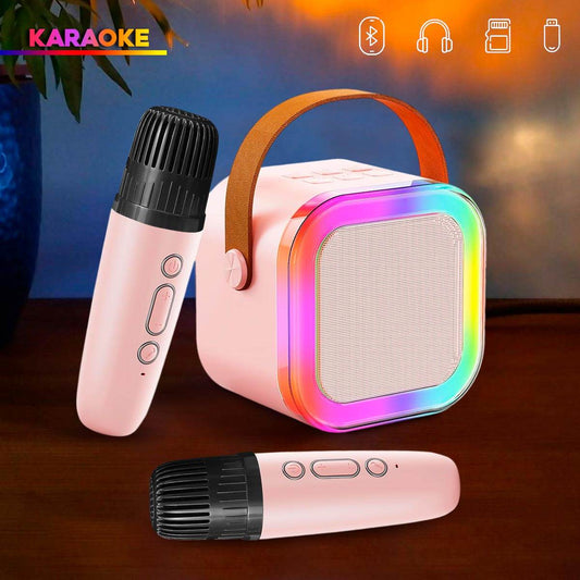 Kit De Karaoke Parlante Mágico + Micrófonos Inalámbricos K12 - venhogarsa.com
