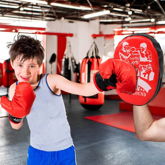 Set de Boxeo Infantil Guantes y Cojín de Golpeo - venhogarsa.com