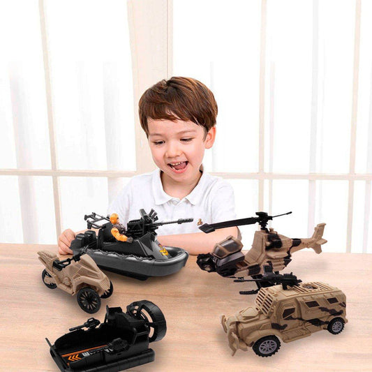 Set Vehículos Militares X5 Juguete Niños - venhogarsa.com