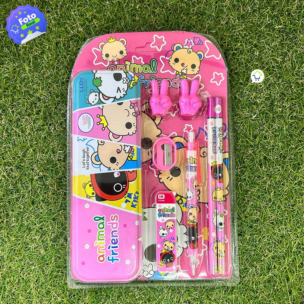Set Escolar x8 Cartuchera Lápices Borrador - venhogarsa.com