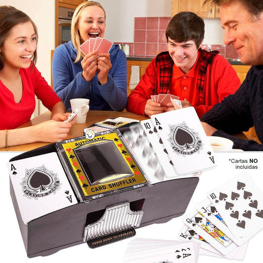 Barajador Cartas Automático Baraja Poker Mezclador - venhogarsa.com