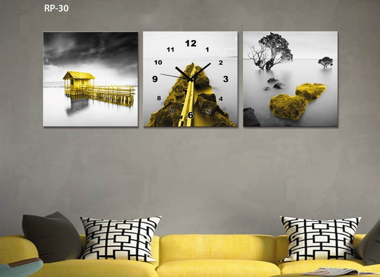 Reloj Pared Estilo Poliptico 3 Piezas - venhogarsa.com
